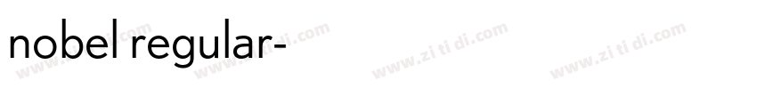 nobel regular字体转换